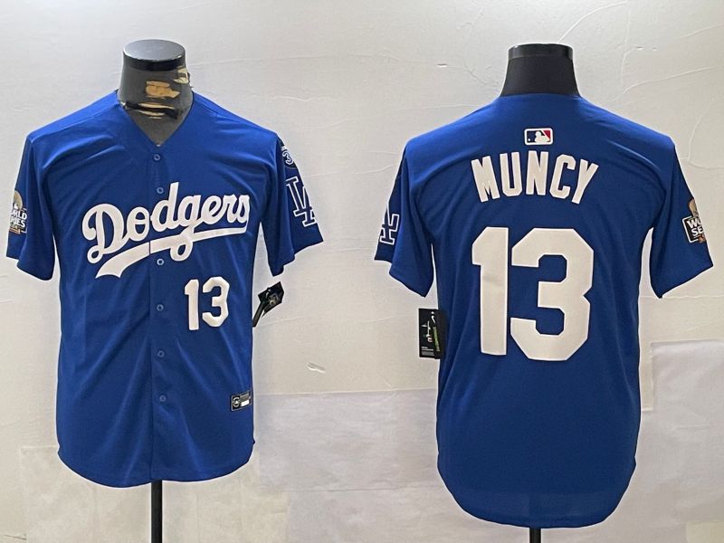 Men Los Angeles Dodgers #13 Muncy Blue Game 2024 Nike MLB Jersey style 11201->los angeles dodgers->MLB Jersey